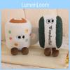 Plush Coffee Cup Toy Cartoon Pineapple Bun Doll Room Decoration Gift Holiday