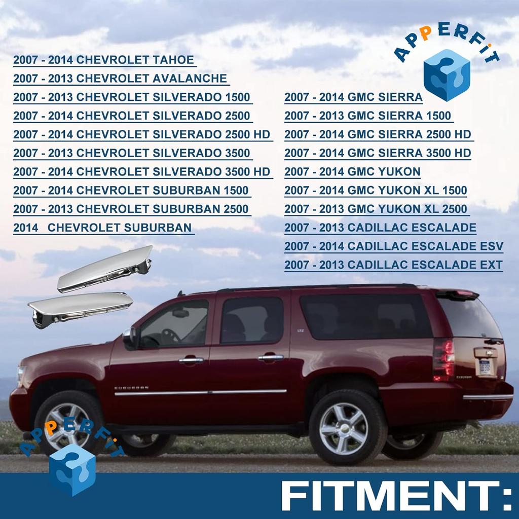 APPERFiT Innen Türgriff Hebel Für Fahrer- & Beifahrerseite Türverkleidung 22855617 22855620 Kompatibel Mit 2007-2014 Chevy Chevrolet Avalanche