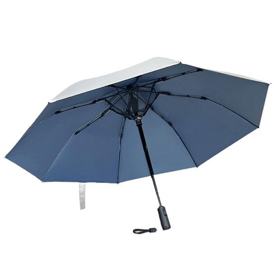 Fan Umbrella with UV Protection Rechargeable Fan Sun Umbrella for Fishing Golfing Beach Picnics Outdoor Activities