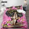 African American Black Lovers Duvet Cover Black Couple Soft Bedding Collection ValentineS Day Comforter Cover Collection Bedroom Decoration