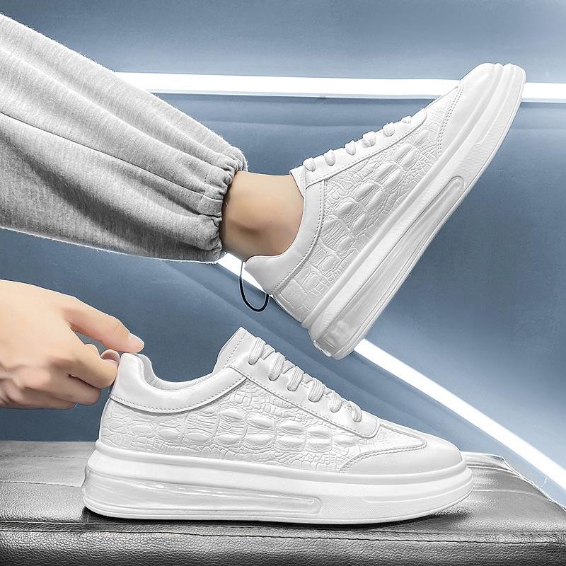 Мода Мода Мужская Спортивная Обувь Осень Новая Белая Обувь Удобная Мужская Обувь — фото 7