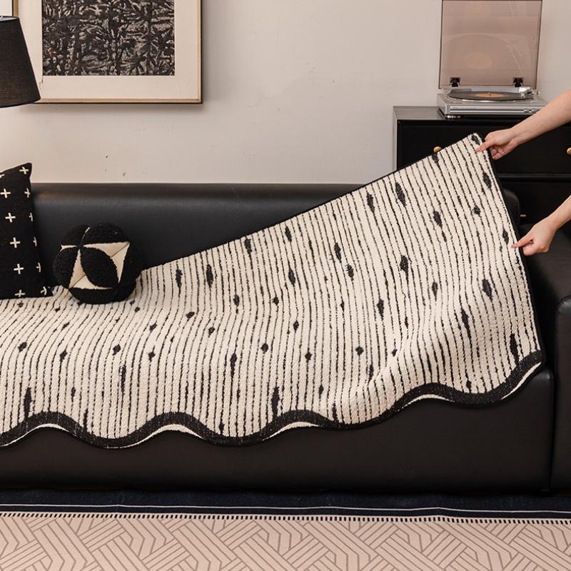 Winter Warm Plush Sofa Cover For All Seasons Living Room Non-Slip Couch Seat Covers Couch Slipcover Irregular Shape Sofa Towel