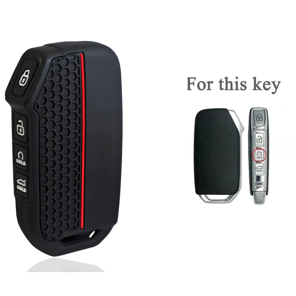 Silikonowe Etui Pokrowiec na Kluczyk Samochodowy do KIA KN Sportage R Stinger Sorento Ceed Cerato Forte Niro Soul Telluride GTLine Akcesoria