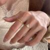 Anillo Liso de Diamantes Para Mujer, Con un Diseño de Lujo Ligero y Nicho, Anillo Versátil para el Dedo Índice, Sensación de Alta Gama, Exquisita Abertura de Anillo Ajustable