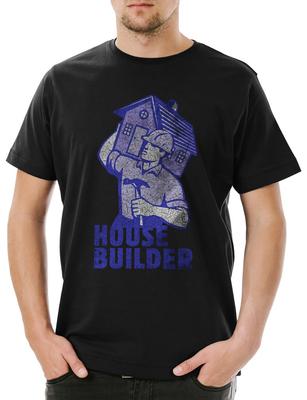 House Builder II Herren T-Shirt Handwerker Maurer Bauarbeiter Bau