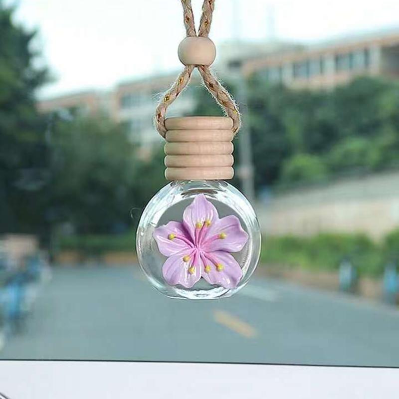 

Cartoon Car Aromatherapy Glass Bottle for Mirror Pendant Dashboard Decorative Ornaments Empty Bottle For Mirror Decorative