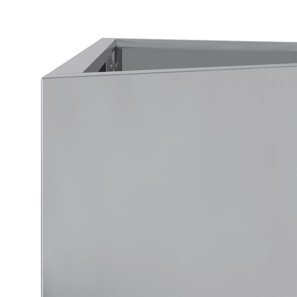 Triangular Planter Box 50 x 43 x 75 cm Galvanized Steel