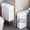 Jiabangshou 8L Slim Wall-Mounted Press-Type Trash Can