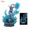 Anime Special Effects Figure Mega Charizard XY Greninja Gengar Mewtwo Three Form Evolution Led Light PVC Model Toys