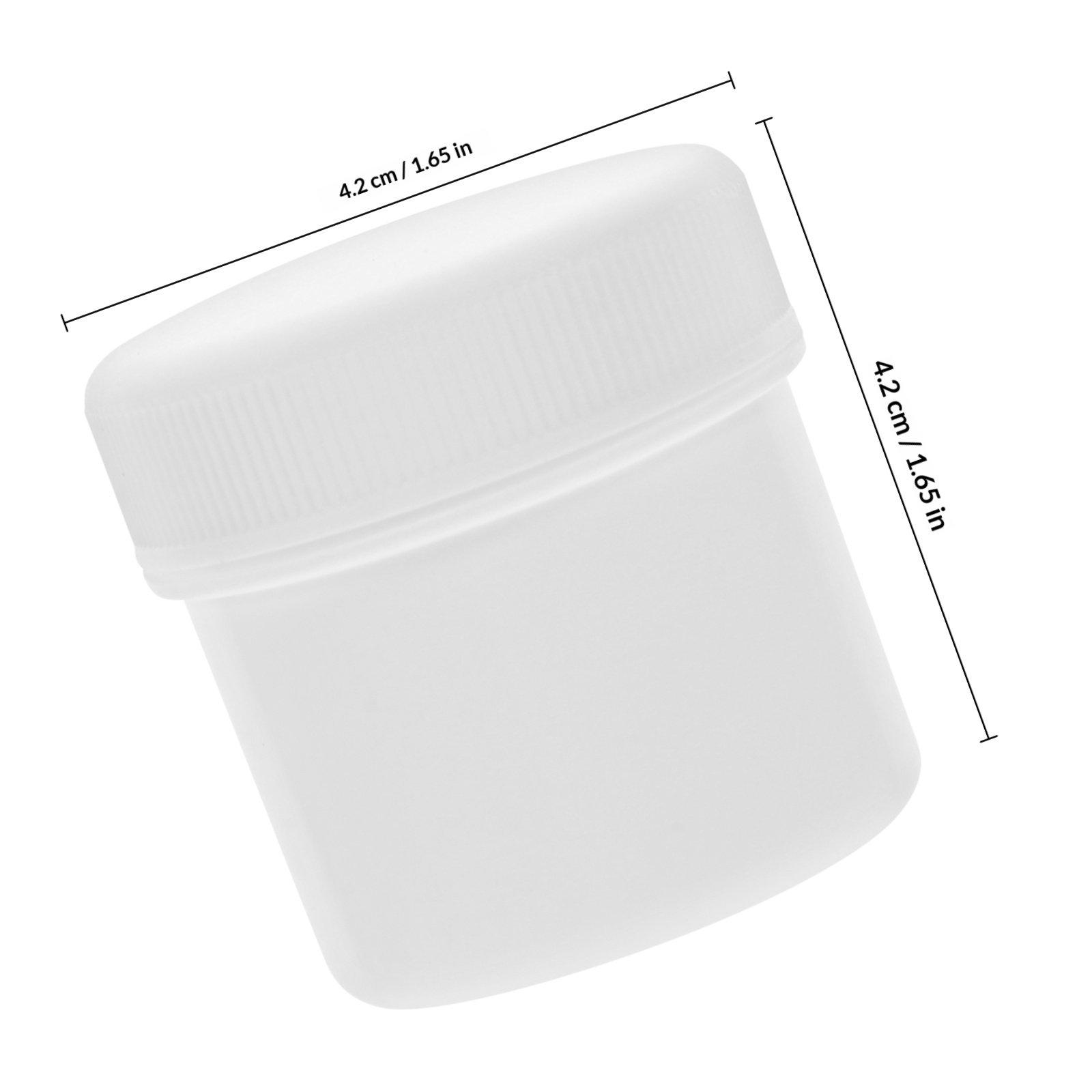 

6Pcs Plastic Airtight Paint Storage Buckets Reusable Containers Multipurpose Seal Paint Pigment Storage for Art Painting белый