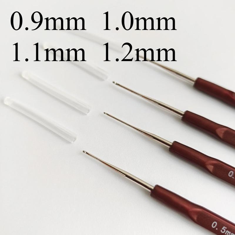 Mini Extra Thin Crochet Hook Yarn Knitting Tool Lace Thread Needle Pen Style Craft Kit Handy Stitch Implement for Hat Shoe