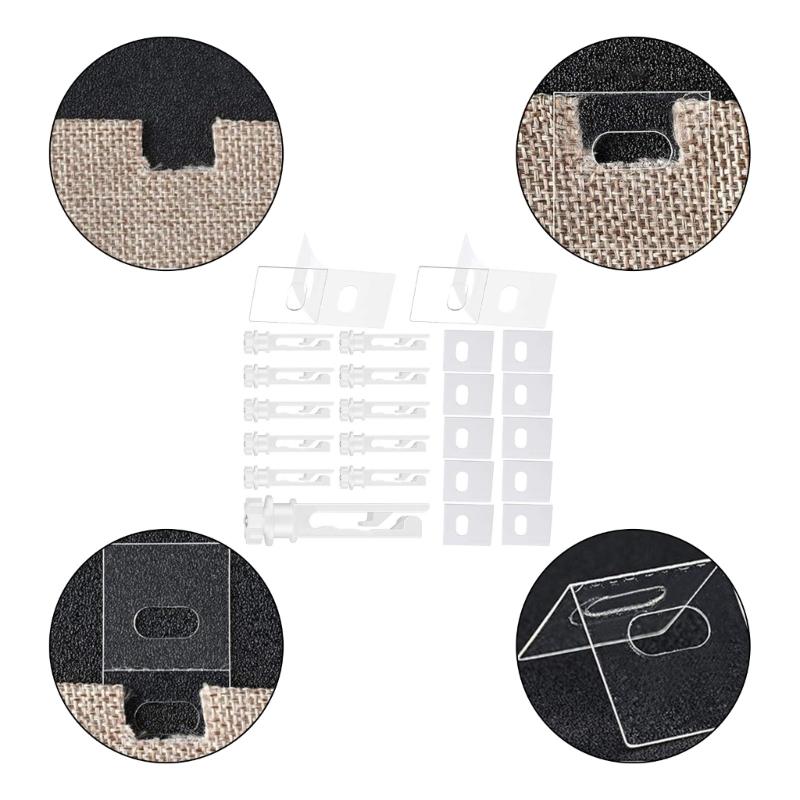 12pcs Quick Fixing Blind Cord Hook, 12pieces Vertical Blind Repair Tabs Easily Window Shade Repair Accessories