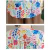 DIMANAF 2026 Estate Nuova Camicia Blusa Taglie Forti Donna Elegante Stampa Floreale Top da Donna Maglietta Cotone Abbigliamento da Spiaggia