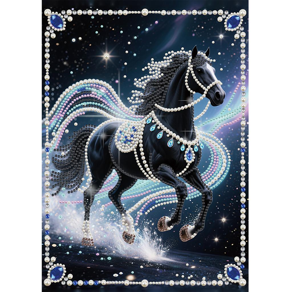 Animal Special Shaped DIY Partial Drill Pearl Gem Diamond Art Painting Kit Gift Art Craft Pearl Diamond Painting 11.81x15.75in