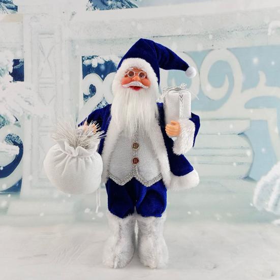 Ornament Crăciun Moș Crăciun Formă Realistă Aspect Scenă Minunată Festiv Anul Nou Decorează În Picioare Textură Clară Decorațiuni de Crăciun Cadou