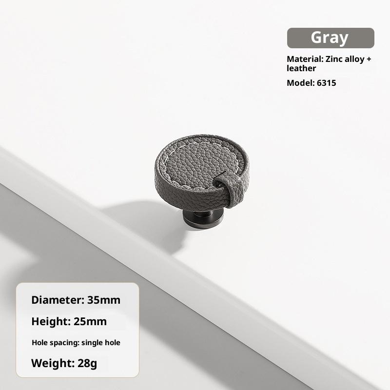 Zinc Alloy Leather Handle Shoe Cabinet Knobs And Handles Kitchen Cupboard Door Pulls Drawer Knobs Furniture Handle Hardware