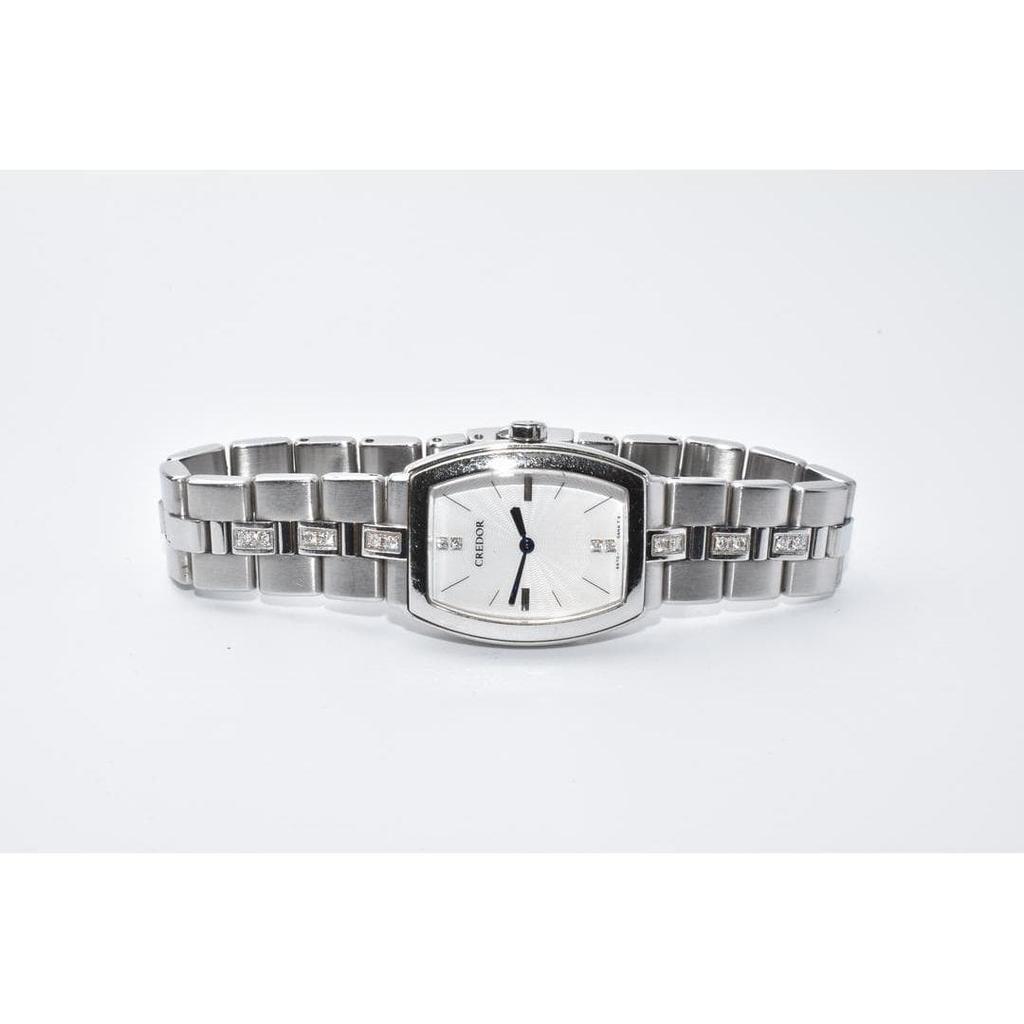 Used SEIKO Credor 5A70-0AF0 Ladies Watch New Battery