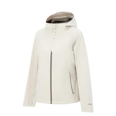 Li Ning Fitness Series Water-Resistant Loose Hooded Logo Windbreaker Women Outerwear AFDVE70-7