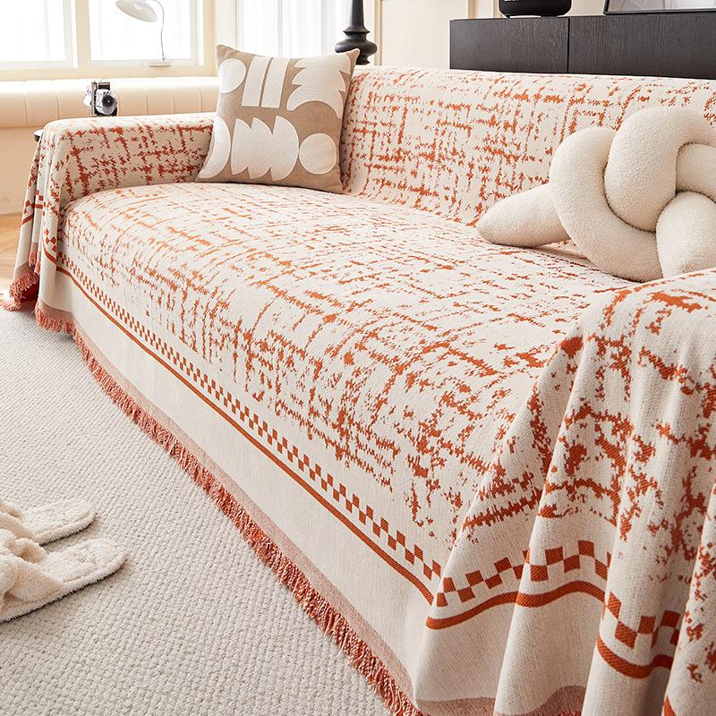 Nordic High-Grade Sofa Towel Full Cover Cloth Chenille Non-Slip Sofa Cover Universal Cover Four Seasons Universal Dustproof Seat Cushion