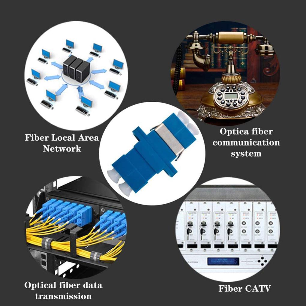 Fiber Connector Durable Good Repeatability Wear-resistant Fine Workmanship Flange Adapter Precision Ceramic Ferrule Coupler