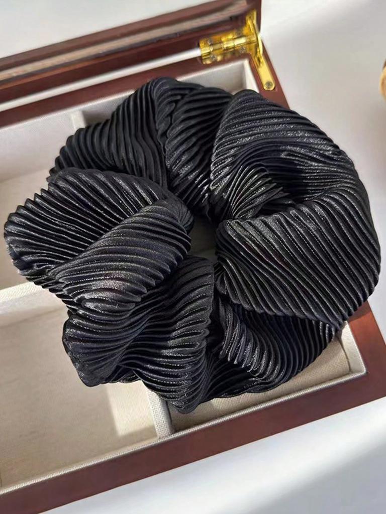 1Pcs Big Real Silk Scrunchies for Women,Large Scrunchie Satin Silk Thick Elastic Hair Ties,Ponytail Holder No Hurt Your Hair