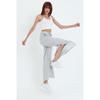 Women's Pocketed Slit Sweatpants Trousers