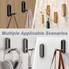 QQM 2Pcs Folding Wall Hooks, Foldable Wall Coat Hooks, Space-Saving Hidden Hooks, Zinc Alloy Heavy Duty Hook for Hanging Coats, Towels, Scarves,