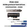 PCIE X1/X4/X16 To M.2 NVMe SSD Adapter Card Dual-Side Copper Cooling Structure LED Status Indicator for Desktop PC Motherboard