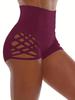 Plus Size High Waist Lace-up Yoga Sports Shorts