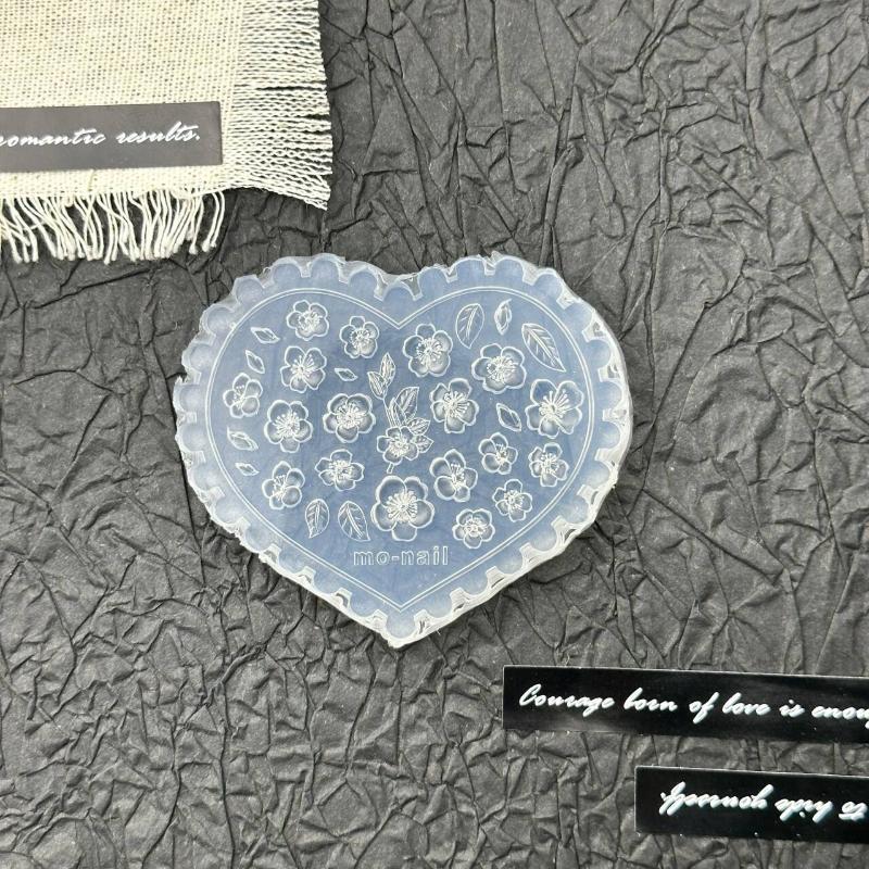 Rose Blomst Sommerfugl 3D Silikon Negler Form Tulipan Negler Maler DIY Neglekunst Dekor Myk Stemplingsform Manikyr Design Verktøy