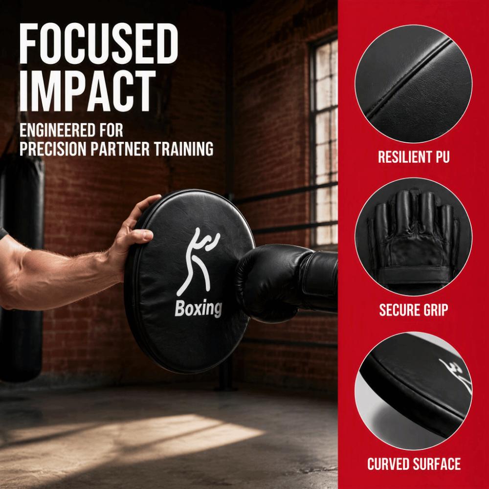Curved Shape Boxing Punching Mitts Tight Stitching Curved Punching Mitts Boxing Training