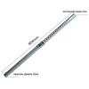 32mm ID Large Head, 31mm OD Small Head, Telescopic Metal Vacuum Cleaner Extension Rod