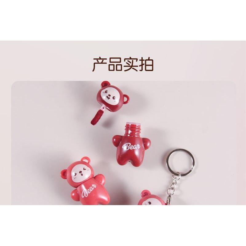 MANSLY - Kuscheliger Bären Schlüsselanhänger Luftiger Nebel Lippen-Schlamm - 4 Farben