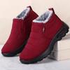 Fashion Winter New Parents Waterproof Boots with Thick Velvet for Warmth Anti slip Snow Boots for Middle aged and Elderly People