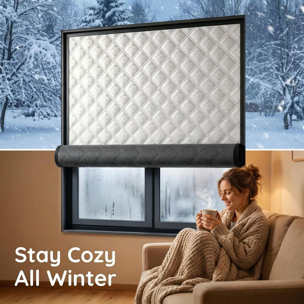 Winddichte Warme Vorhänge, Winter Winddicht, Schlafzimmer, Isolierfolie, Kälteschutz, Vollständig Abgedichtete Fliegengitter, Türvorhänge Isolierung Fensterschutzgitter