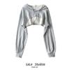 YYFS Felpe con cappuccio e felpe con cappuccio a maniche lunghe con stampa tinta unita casual alla moda da donna