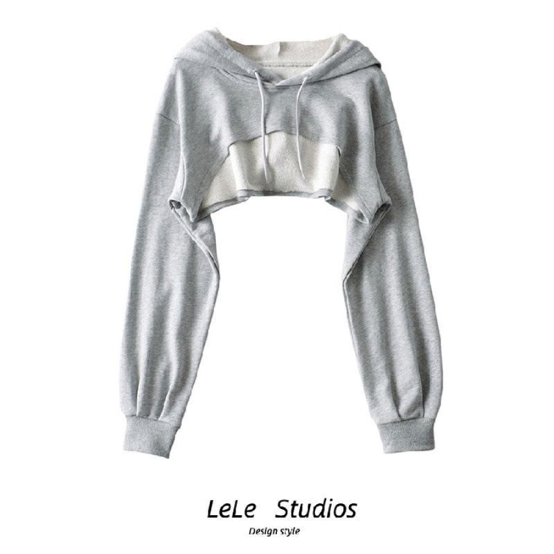 YYFS Felpe con cappuccio e felpe con cappuccio a maniche lunghe con stampa tinta unita casual alla moda da donna