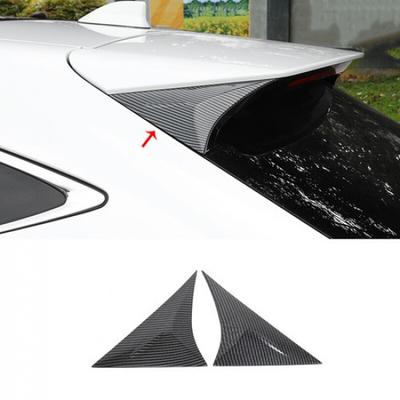 Carbon Fiber 2X Rear Window Triangle Wing Cover Trim For Toyota Venza 2021 2022