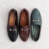 Genuine leather cushioned soft HIMIKO Himiko Babouche Bit Loafers 651304 Green 230