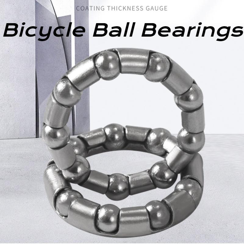 2PCS Bicycle Front Fork Ball Bearing Group Mountain Bike Bead Front Middle and Rear Axle Integrated Ball Frame Bearings