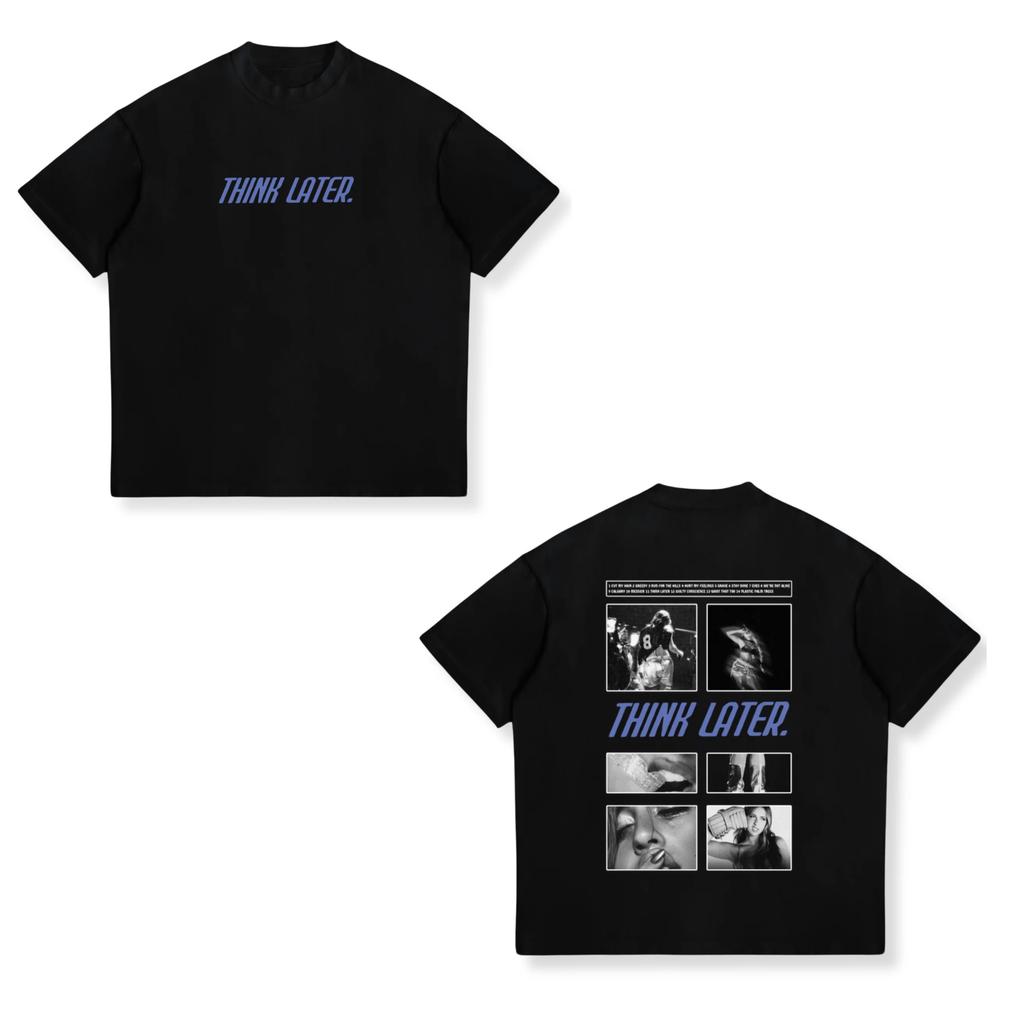 Tate McRae Think Later Tshirts Pop Singer 2025 Tour Merch Crewneck Short Sleeve Tee Unisexs Women Streetwear Fashion Clothes Tops