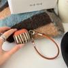 Brown-Green Strips IMD Earphone Case with Lanyard for Airpods Series, Pro3, 1, 2, 3, 4,Pro, Pro2, Dustproof,Anti-fall