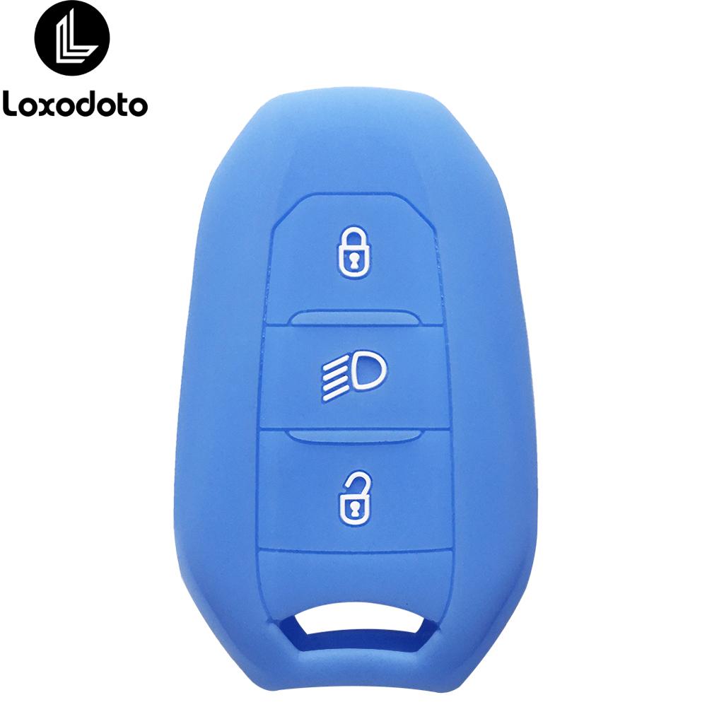 silicone car accessories key chain cover case for citroen C4 c3 C5 C6 DS3 DS5 DS6 for peugeot 508 2008 3008 308 e-208 2021 2022