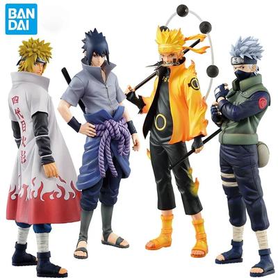20cm Bandai Naruto Anime Figúrka Shippuden Uchiha Sasuke Hatake Kakashi Namikaze Minato Akčná Figúrka Zberateľský Model Hračky Darčeky