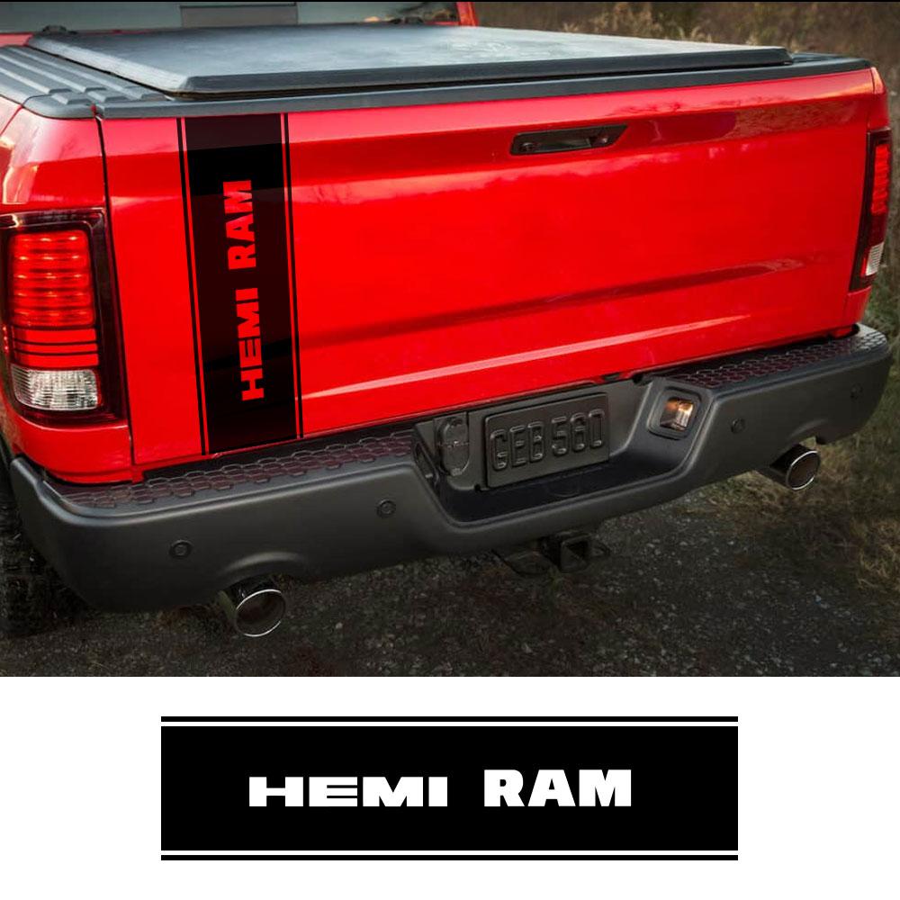

Stickers For Dodge RAM 1500 Rebel RTX Truck Hood Car Tailgate Decor Decals Trunk Vinyl Covers Auto Tuning DIY Accessories Glossy Blue