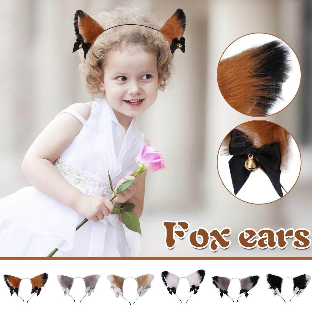 Cosplay Girl Plush Furry Cat Ears Headwear Accessory Prop For Cam Girl Party