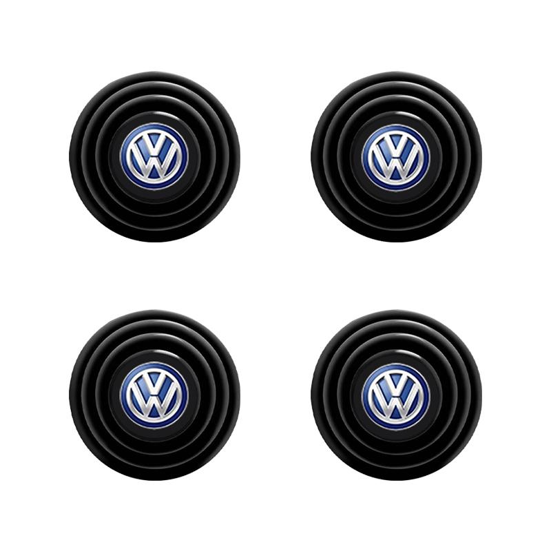 Car Door Anti-Collision Silicone Pads Shock Absorber Gasket Suitable For Volkswagen Golf-7 4 5 6 CC T-ROC Sharan Passat B5 6 7 Polos Tiguan