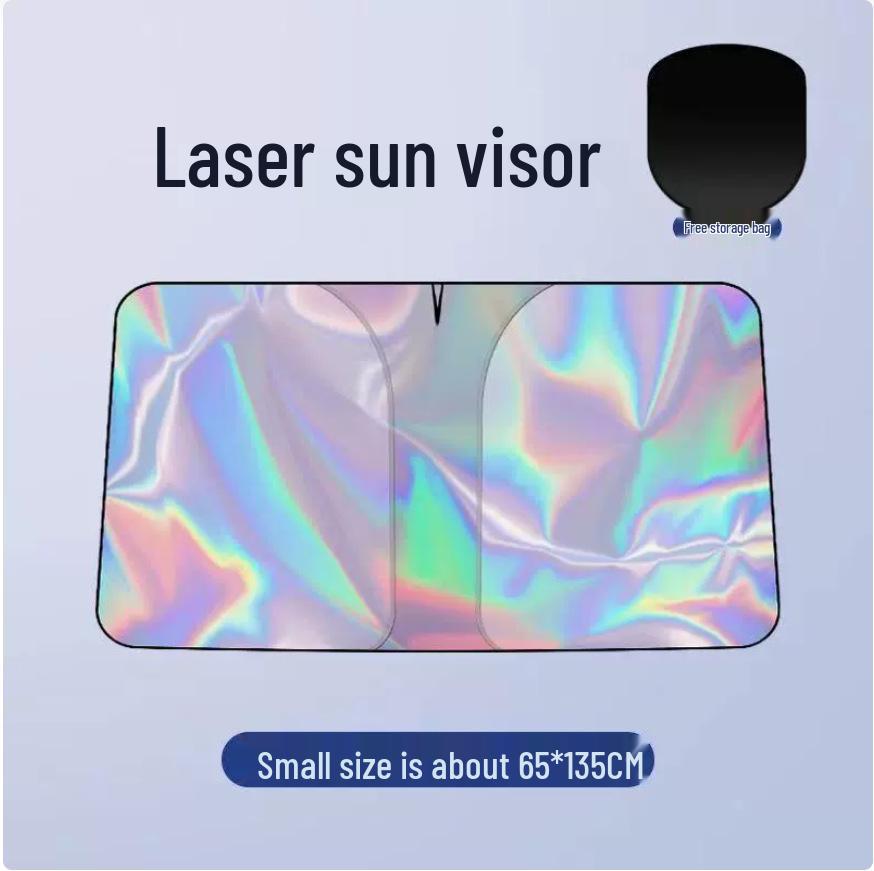 Silver-Coated UV Protection Car Sunshade: Full Blackout Heat Insulation for Windshield