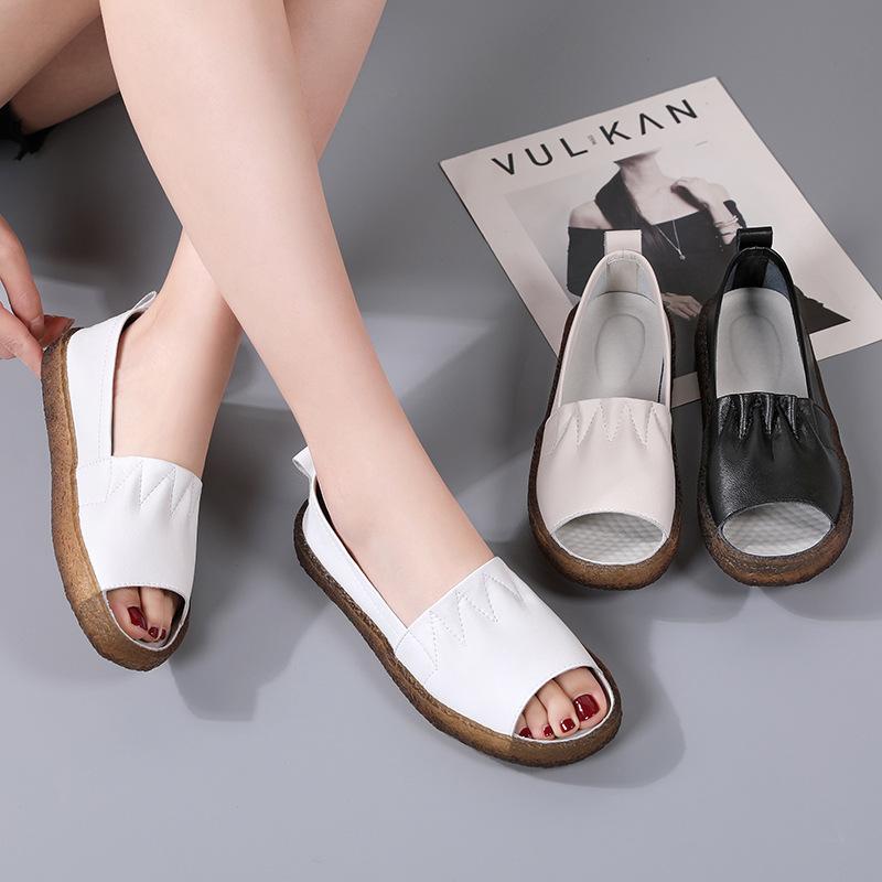 Damen Sommer Slipper Damen Luxus Kunstleder Casual Für Damen Trend 2024 Bequeme Mokassins Walking Outdoor Schuhe