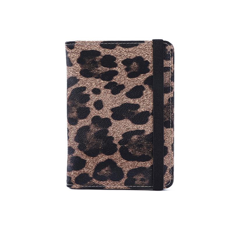 PU Leather RFID Passport Holder with Multi-Card Slots and Ticket Protective Cover